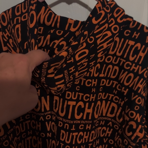Orange and Black Von Dutch Hooded Sweatshirt size S Brand New with tag. - Picture 8 of 10